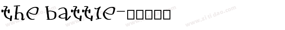 the battle字体转换